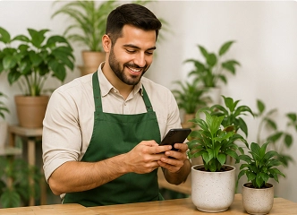 کارشناس تپ30گل در حال پاسخ به درخواست مشاوره